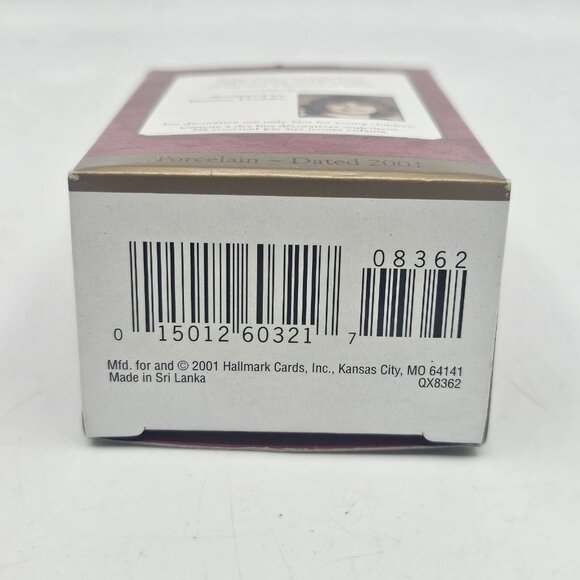 Vintage Hallmark Babys First Christmas Teddy Bear Tree Ornament Porcelain 2001 - Picture 12 of 12